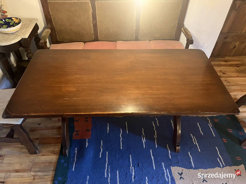 Sprzedam komplet retro mebli dębowych stół 5 Obory sprzedam