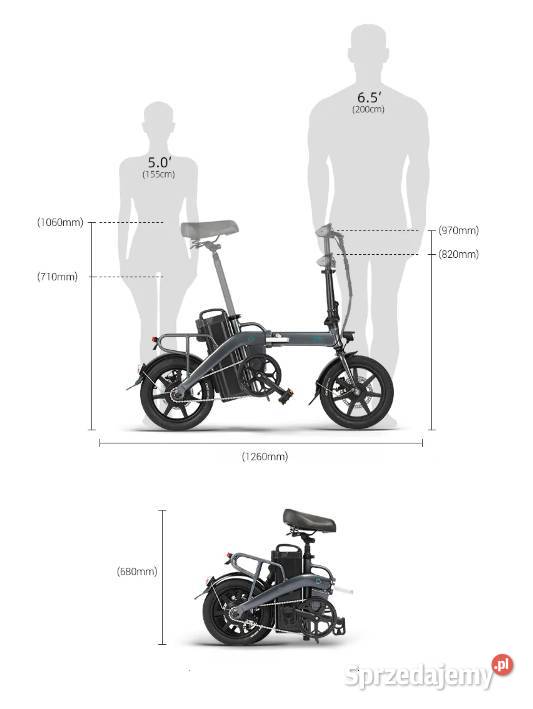 FIIDO L3 mini ebike dalekiego zasięgu 48V 233Ah podkarpackie