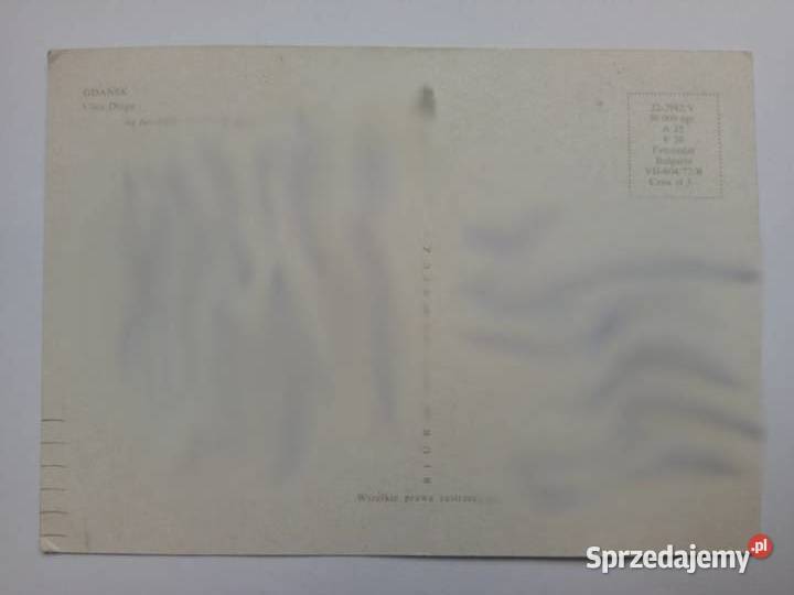 Pocztówka Gdańsk lata 70te PRLu Dąbrowa Górnicza