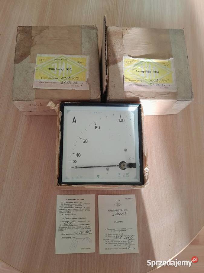 Nowe amperomierze radzieckie CCCP 1982 roku