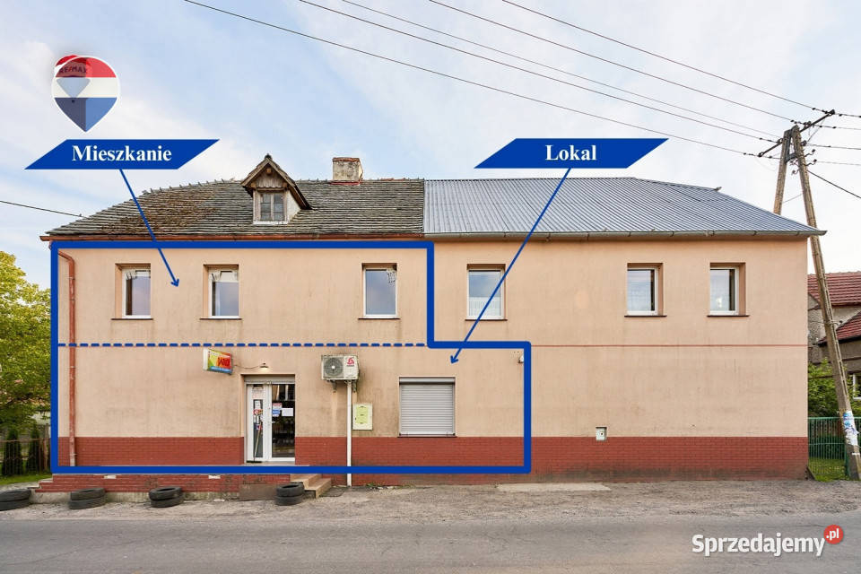 Na sprzedaż lokal usługowo handlowy mieszkanie Wichów
