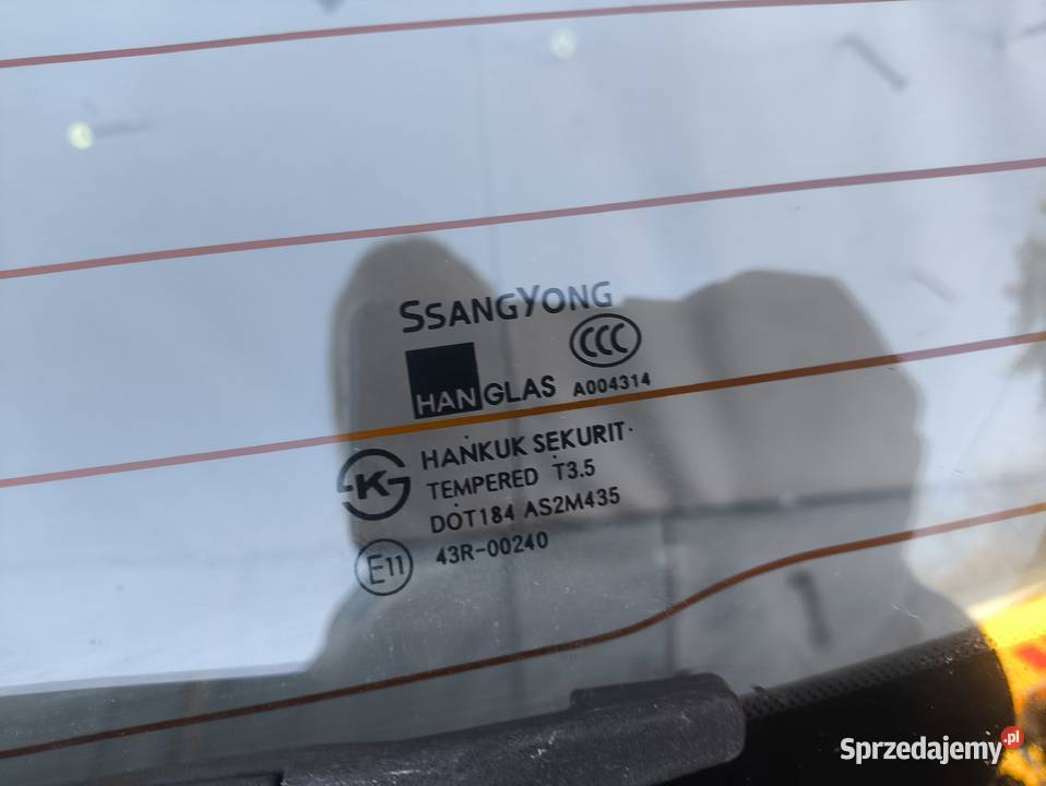 SSANGYOUNG RODIUS KLAPA BAGAŻNIKA KOMPLETNA Części samochodowe Radom