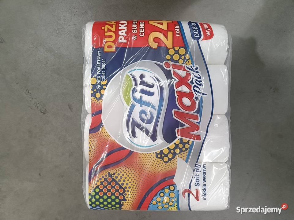 Papier toaletowy 24 rolki Zefir maxi Radomsko