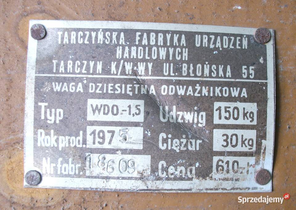 Waga Dziesiętna Gospodarcza Rolnicza PRL 150 Sieradz