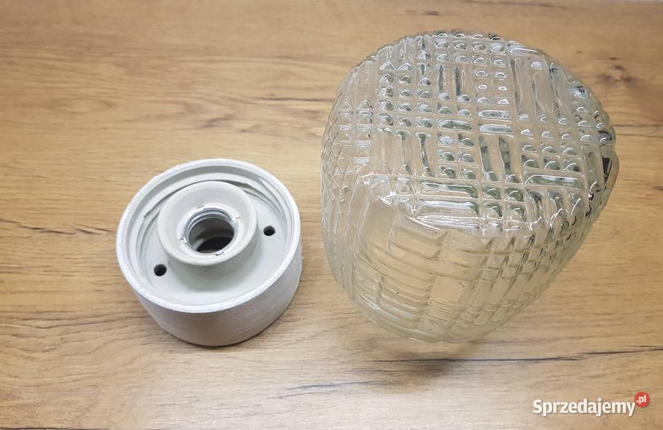 Lampa Klosz z porcelanową oprawą PRL Golina