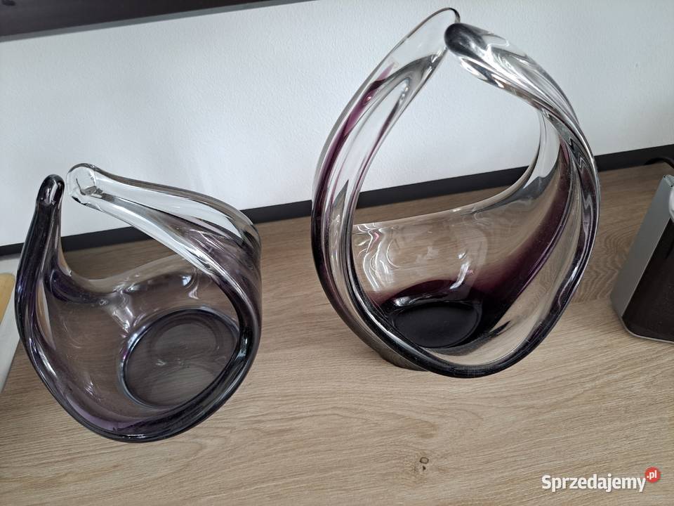 Szkło Kolorowe Patera Lata 60te 70te Szkło mazowieckie Radom sprzedam