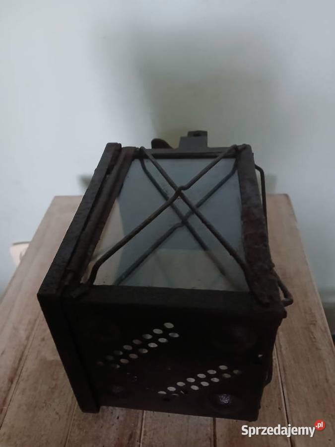 Stara lampa kolejowa Antyki Kraków