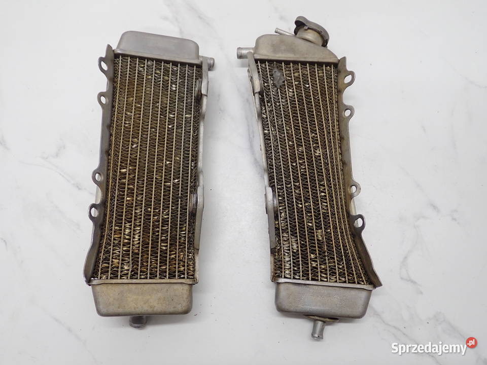 Dwie Chłodnice Chłodnica Prawa Lewa Kawasaki KXF Strzelce Krajeńskie