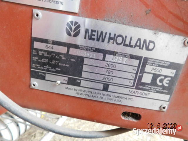 Sprzedam prasę pasową Holland 5950 644 Rolujące (belujące) Lubowidz sprzedam