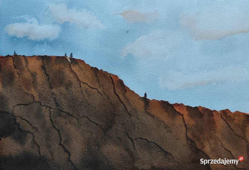 Akwarela Akwarelka Obraz pt Góry Kanionu