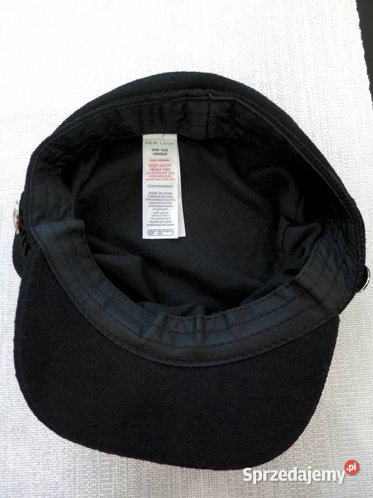 Czapka Bosmanka Czarna Wełniana Baker Boy Cap Dla kobiet podlaskie sprzedam