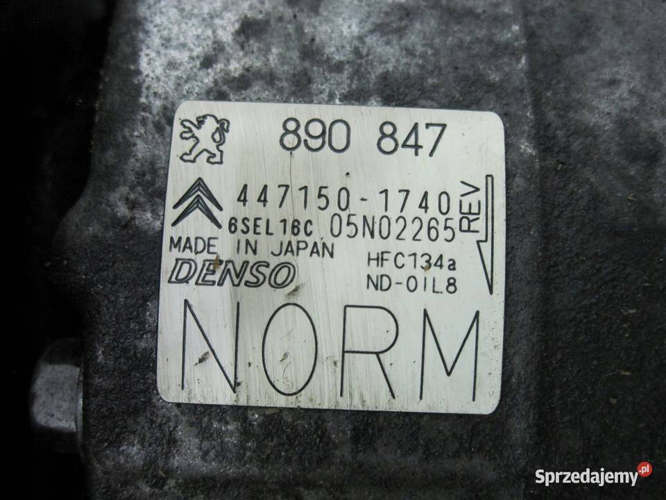 PEUGEOT CITROEN MINI 16 VTI sprężarka świętokrzyskie