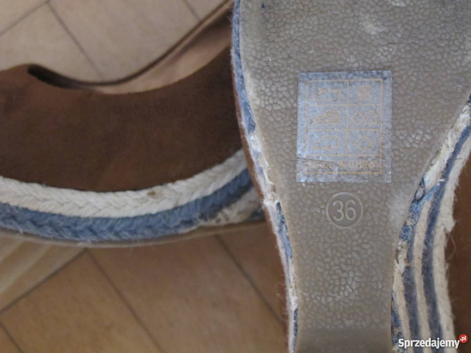 Buty Mode Queen 36 skórzane na koturnie Olkusz sprzedam