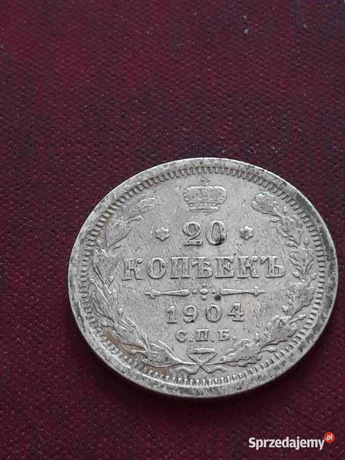 20 Kopiejek Rosja 1904 r AP rzadkość Konin
