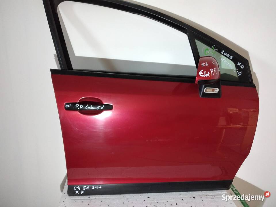 C4 DRZWI PRAWY PRZÓD CITROEN C4 5D ORYGINALNE części blacharskie dolnośląskie Mietków