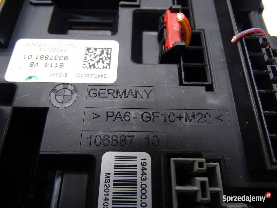 SKRZYNKA MODUŁ BEZPIECZNIKÓW 9337881 BMW F30 F31 osobowe małopolskie