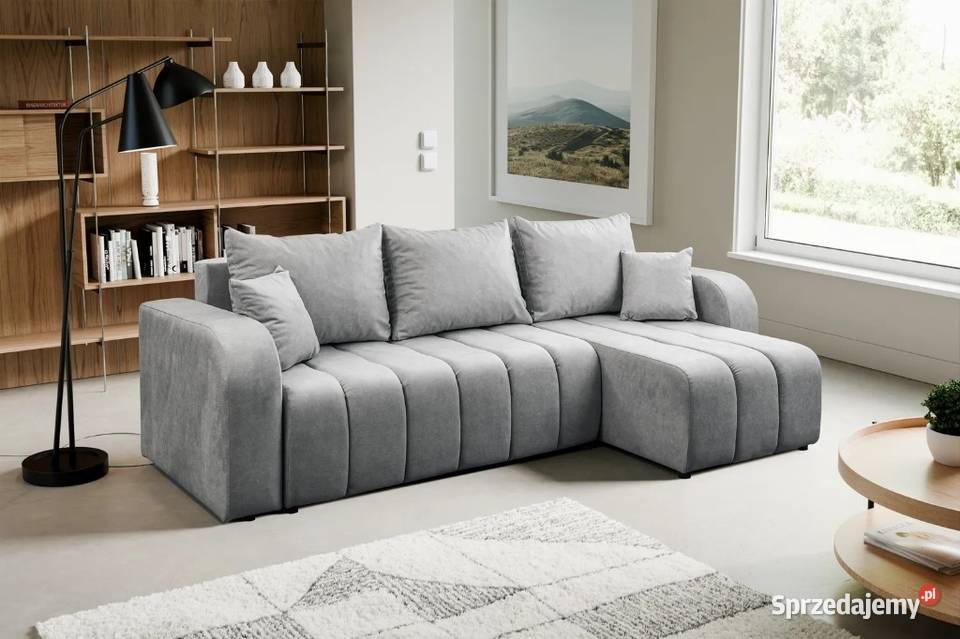 Tani narożnik 238x141 z funkcją spania Szybka Narożniki Łódź