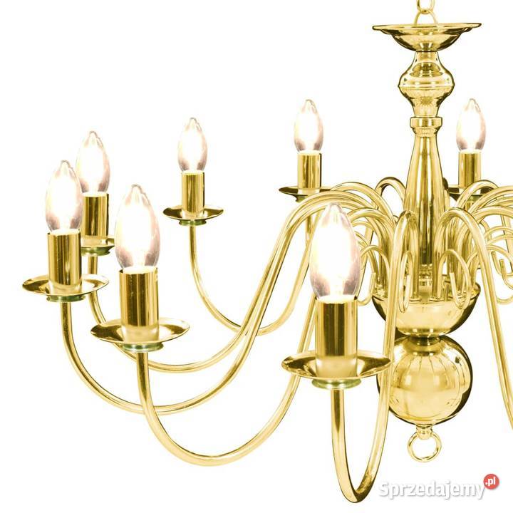 vidaXL Żyrandol złoty 12 żarówek E14 SKU281623