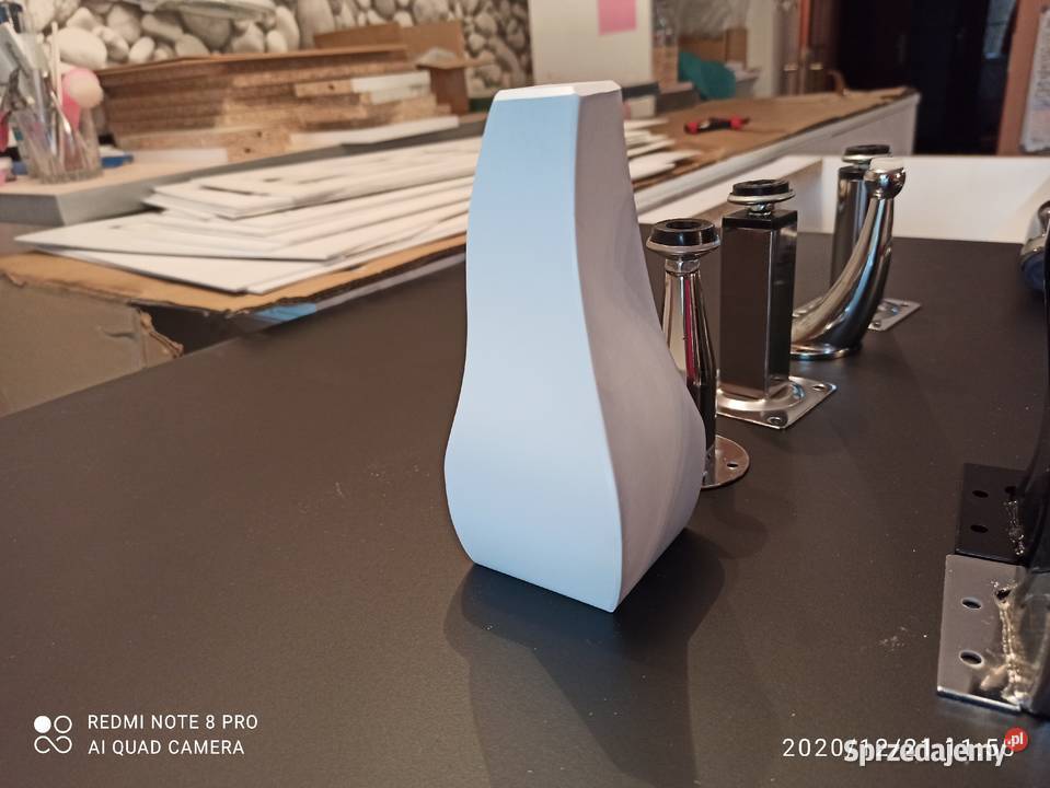 Komoda 3 szuflady Glamour lustrzana biala czarna małopolskie Nowy Sącz