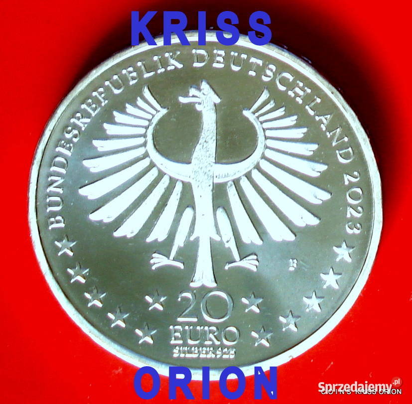 20 Euro 2023 F Niemcy Hans Glck Ag925 Prezent Numizmatyka Katowice