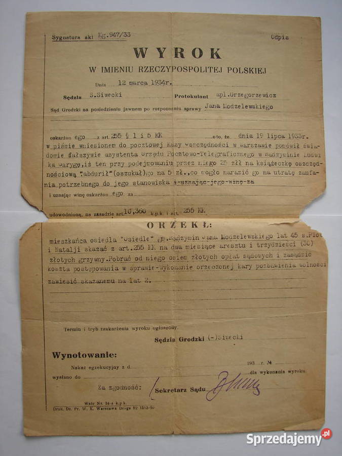 Osiedle Radzymin Sąd Grodzki zniesławienie Warszawa