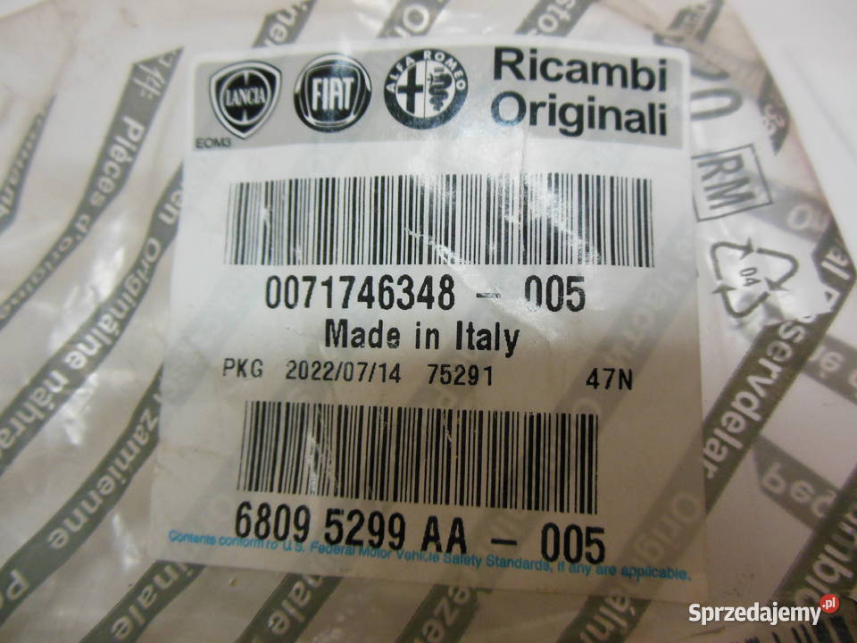 Nakładka na pedał Fiat Alfa Romeo 71746348 Kozy