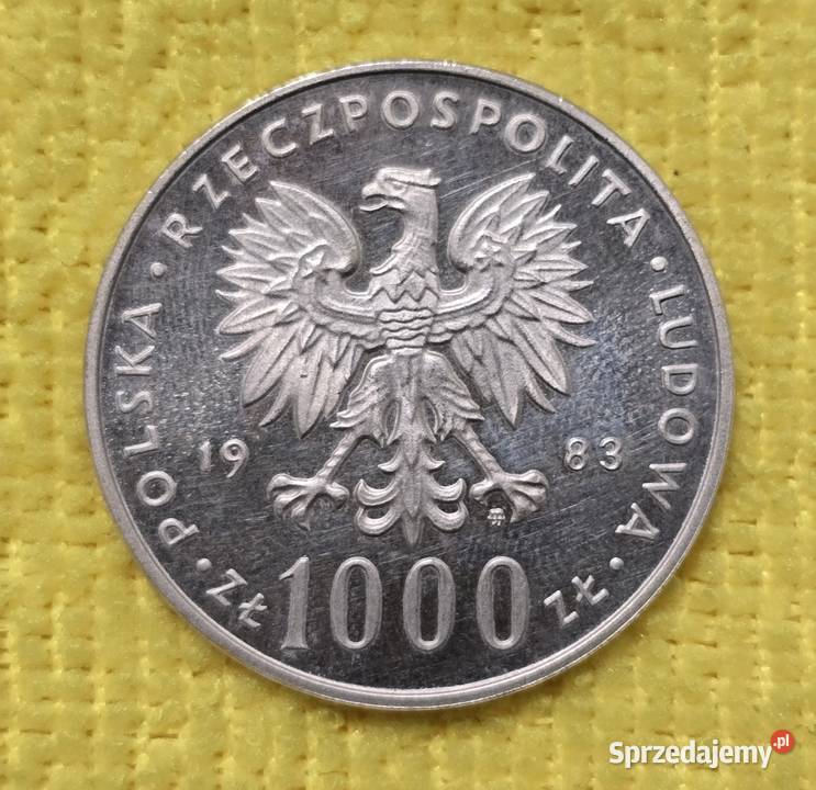Moneta srebrna z JPII wybita w 1983r poświęcona świętokrzyskie sprzedam