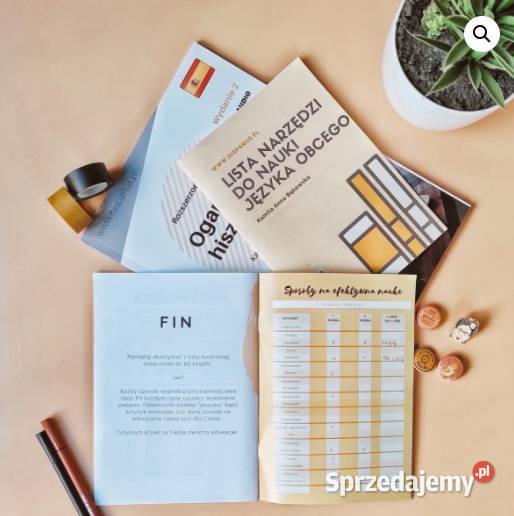 Lista narzędzi do nauki języka obcego książka hiszpański