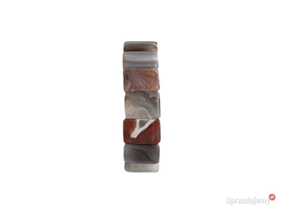 7441 Piękna Bransoletka z Agatów Botswana opolskie