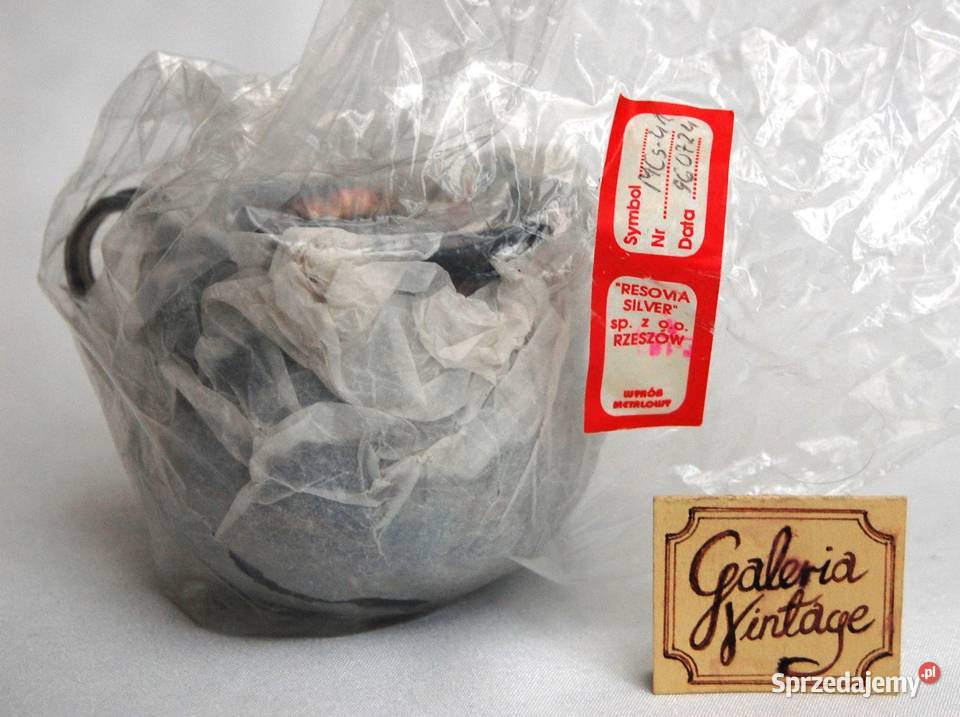 Posrebrzany mlecznik platerowany srebrem róże Lublin