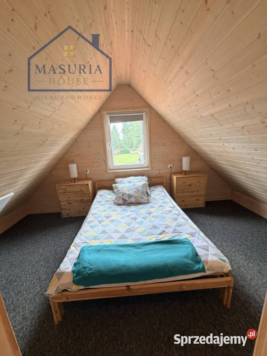 Działka z dwoma domkami jeziorem Roś Szczechy Małe
