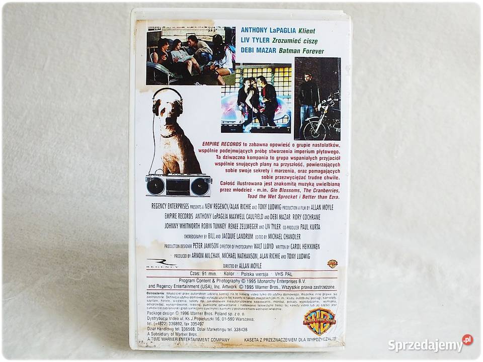 Kaseta VHS Empire Records Film na Video ORYGINAŁ Żary sprzedam
