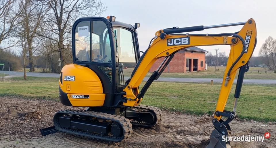 JCB 8026 CTS z 2017 roku 4159 mtg stan kabina Piotrków Trybunalski