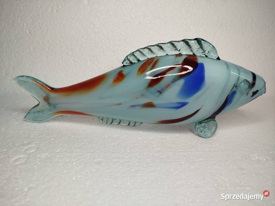 Szklana Rybka PRL uszkodzona łódzkie sprzedam