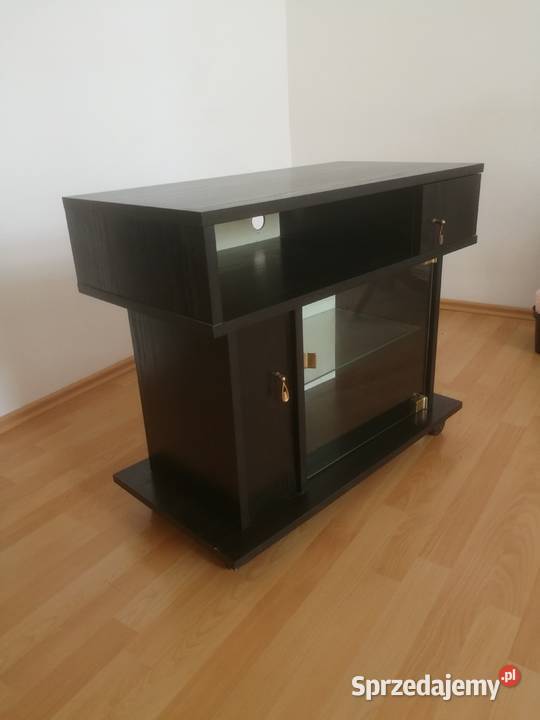 Stolik RTV czarny w stanie 77cm