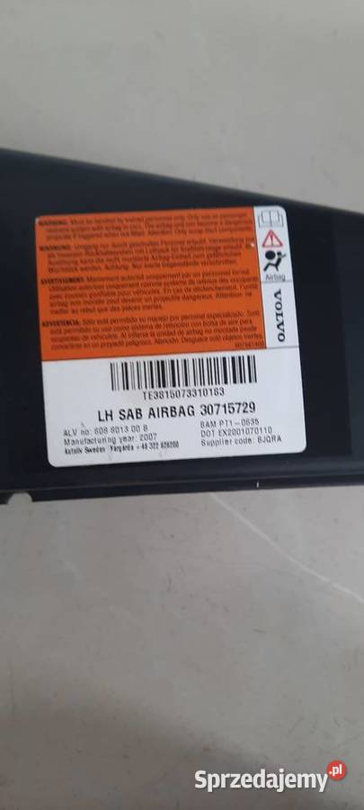 Poduszka powietrzna prawa lewa airbag fotela Radomsko