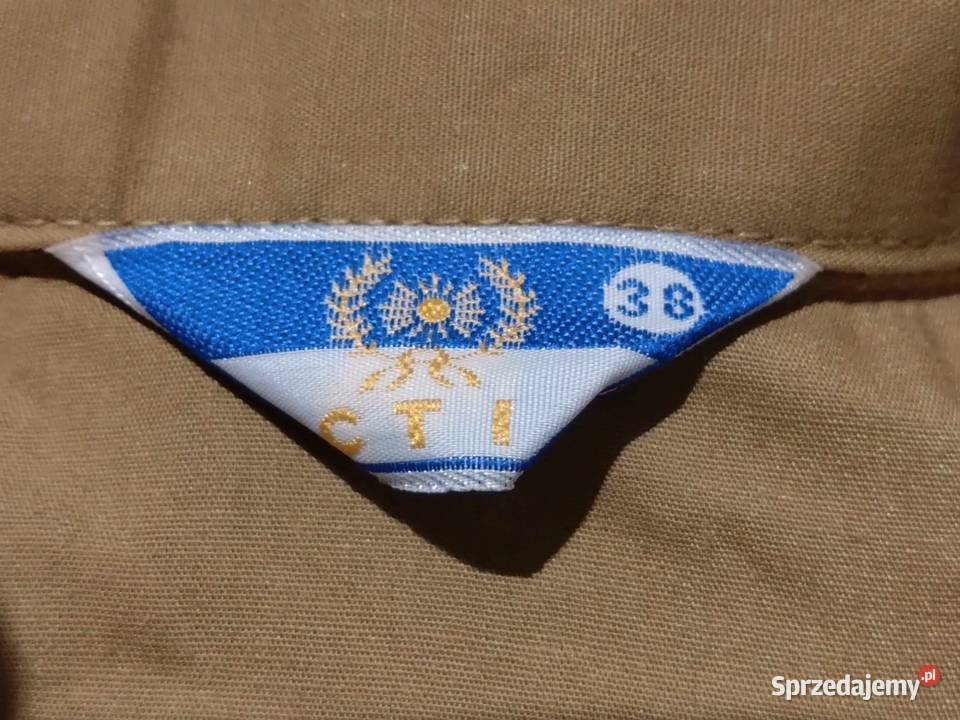 Koszula z krótkim rękawem jasnobrązowa Warszawa