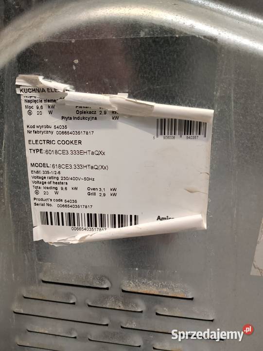 Kuchnia ceramiczna z piekarnikiem Amica Gastronomia Wrocław