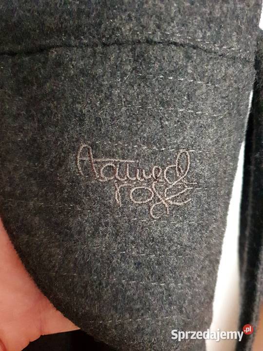 Grafitowy płaszcz z paskiem XS Cropp Radom