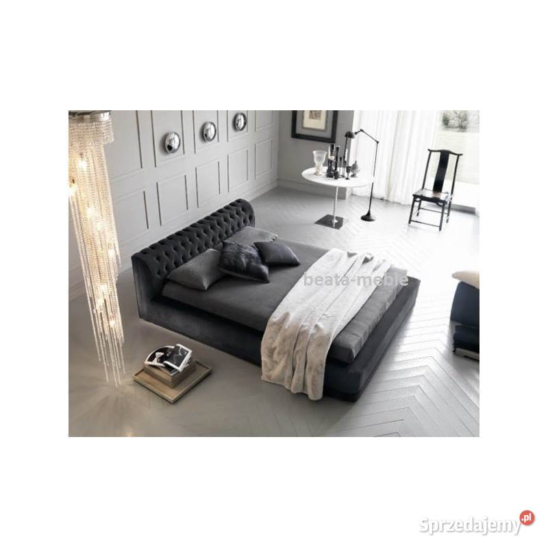 Niskie wezgłowie łozko 180x200 z materacemstelaż