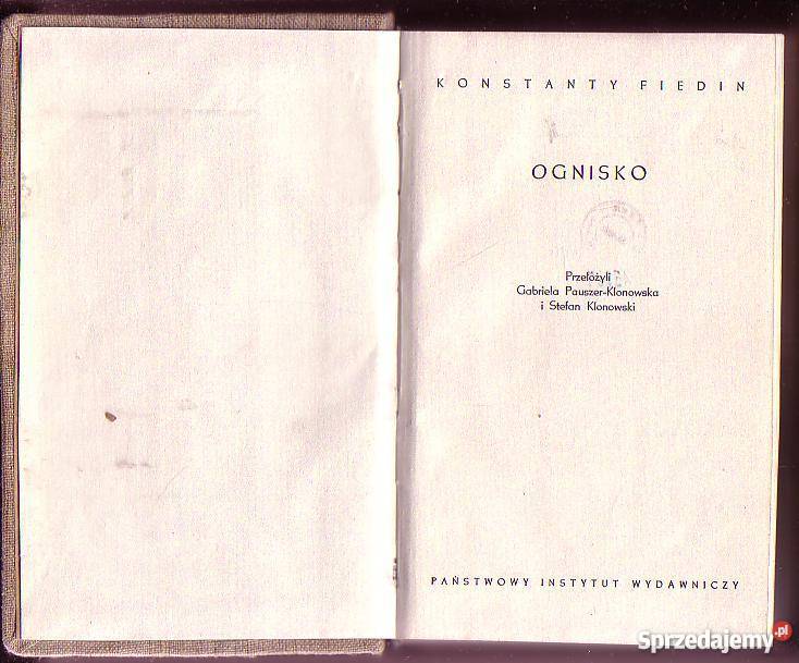8195 OGNISKO KONSTANTY FIEDIN Czyrna