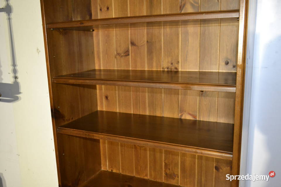 regał biblioteka sosnowa rustykalna
