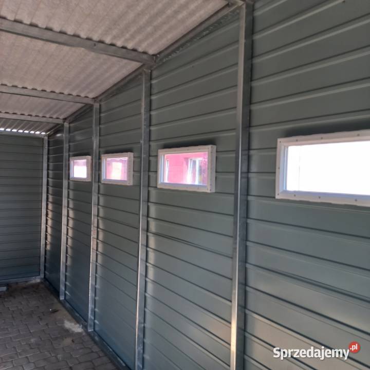 Wiata bkaszana Garaż blaszany 490x650 lubuskie Sulechów