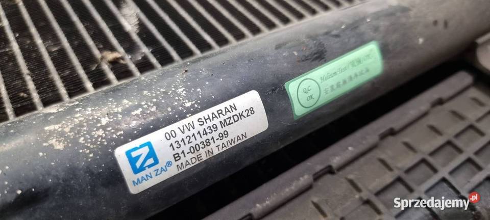 CHŁODNICA WODY VOLKSWAGEN SHARAN I LIFT Lipno