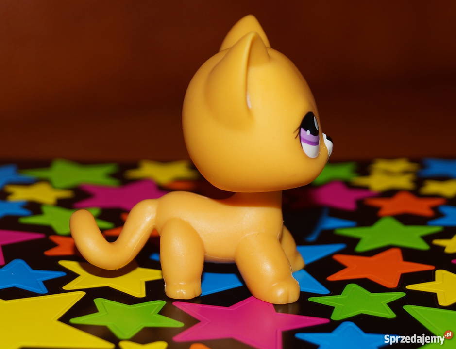 LPS shorthair 2433 Littlest Pet Shop żółty kot Hasbro Figurki Czerwionka-Leszczyny sprzedam