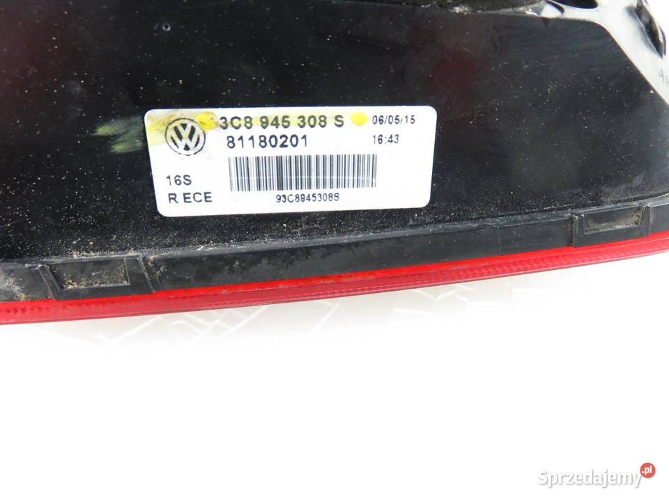 LAMPA PRAWA TYLNA KLAPA VW CC 3C8945308S osobowe sprzedam