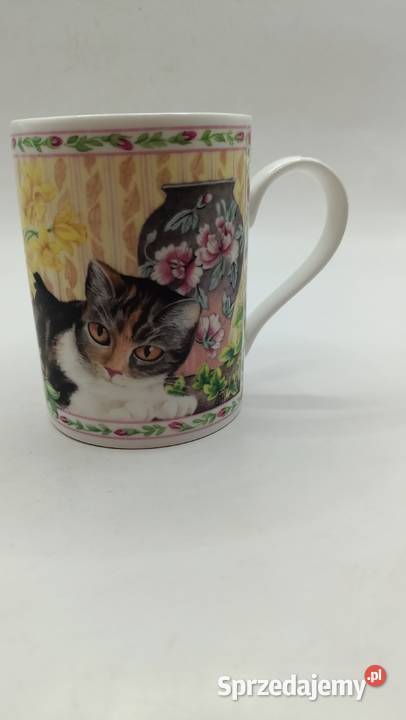 Kubek koty porcelana kostna Queens