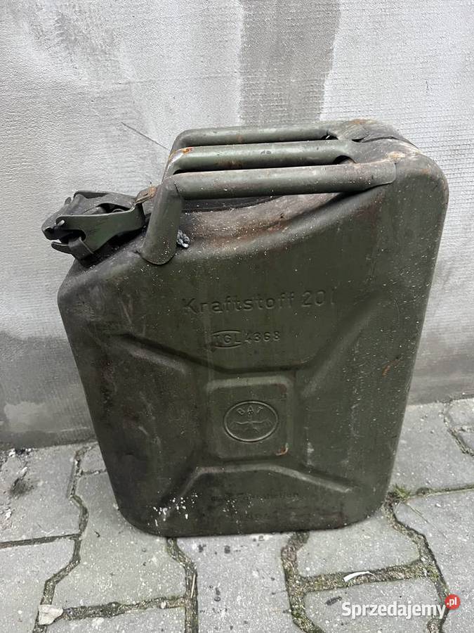 Kanistry metalowe 1x20 1x10 l Kościan