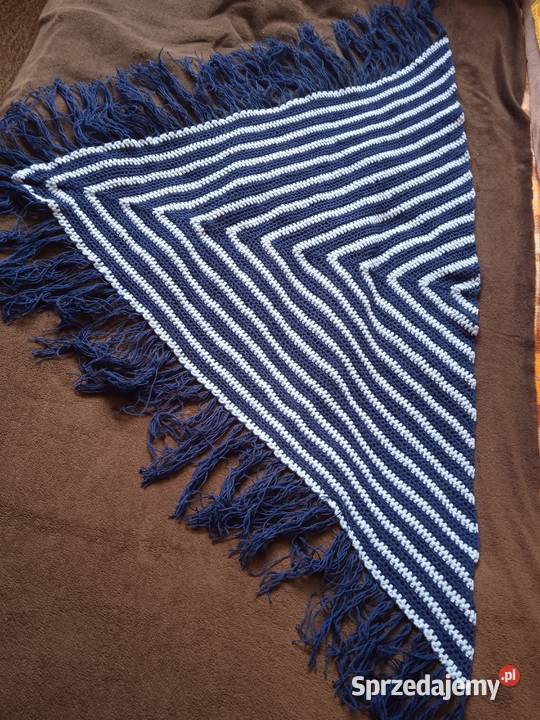 Chusta z włóczki szydełkowa ręczna robota małopolskie Kraków