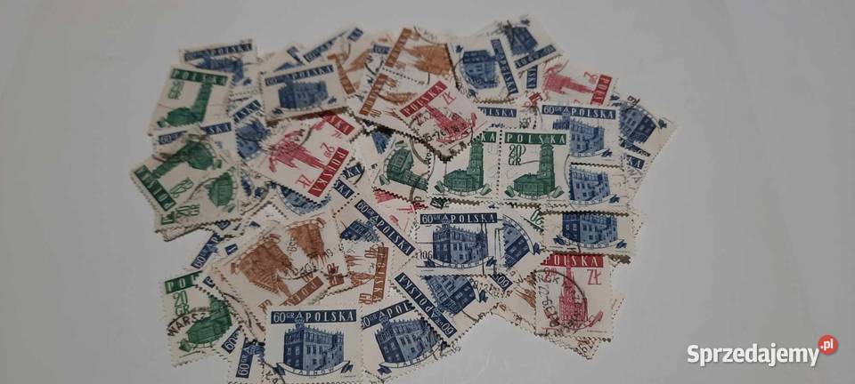 znaczki Zabytkowe ratusze 1958r 50 z9 Kolekcje Warszawa